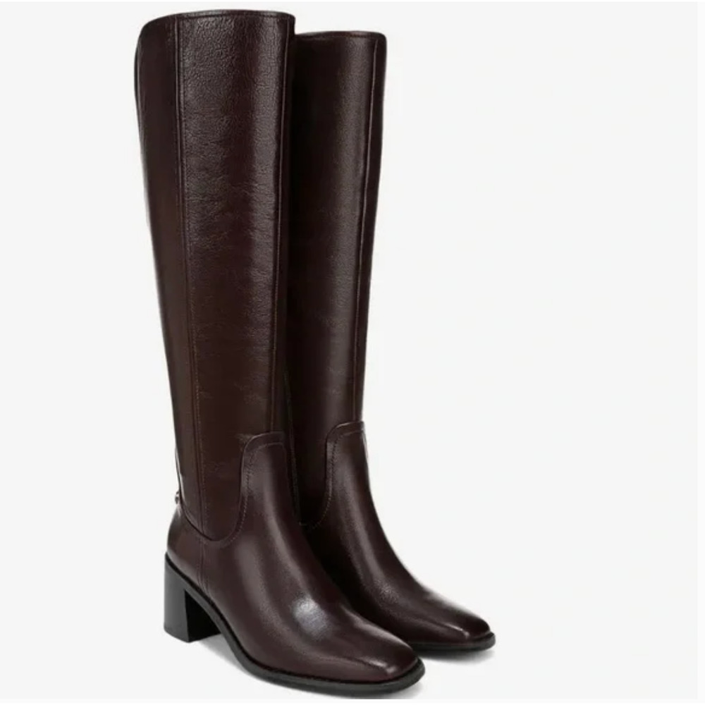 Naturalizer 27 Edit Edda Over The Knee Wide Calf Boot 7.5 Brown NWOT OTK Heel - Picture 2 of 7